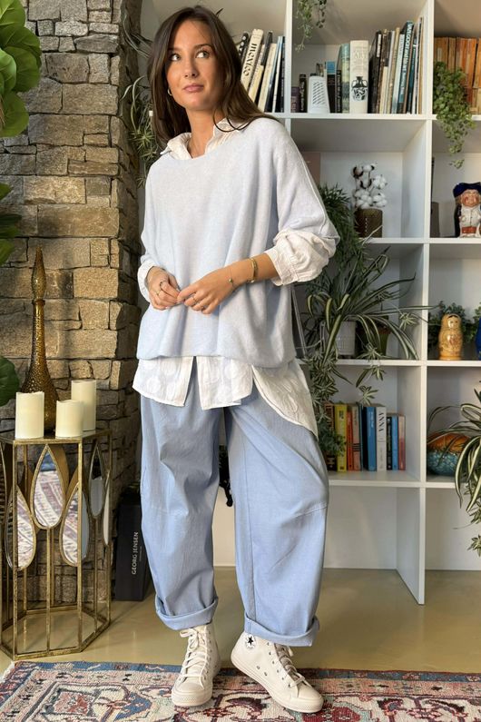 Conrad Layer Knit Ice